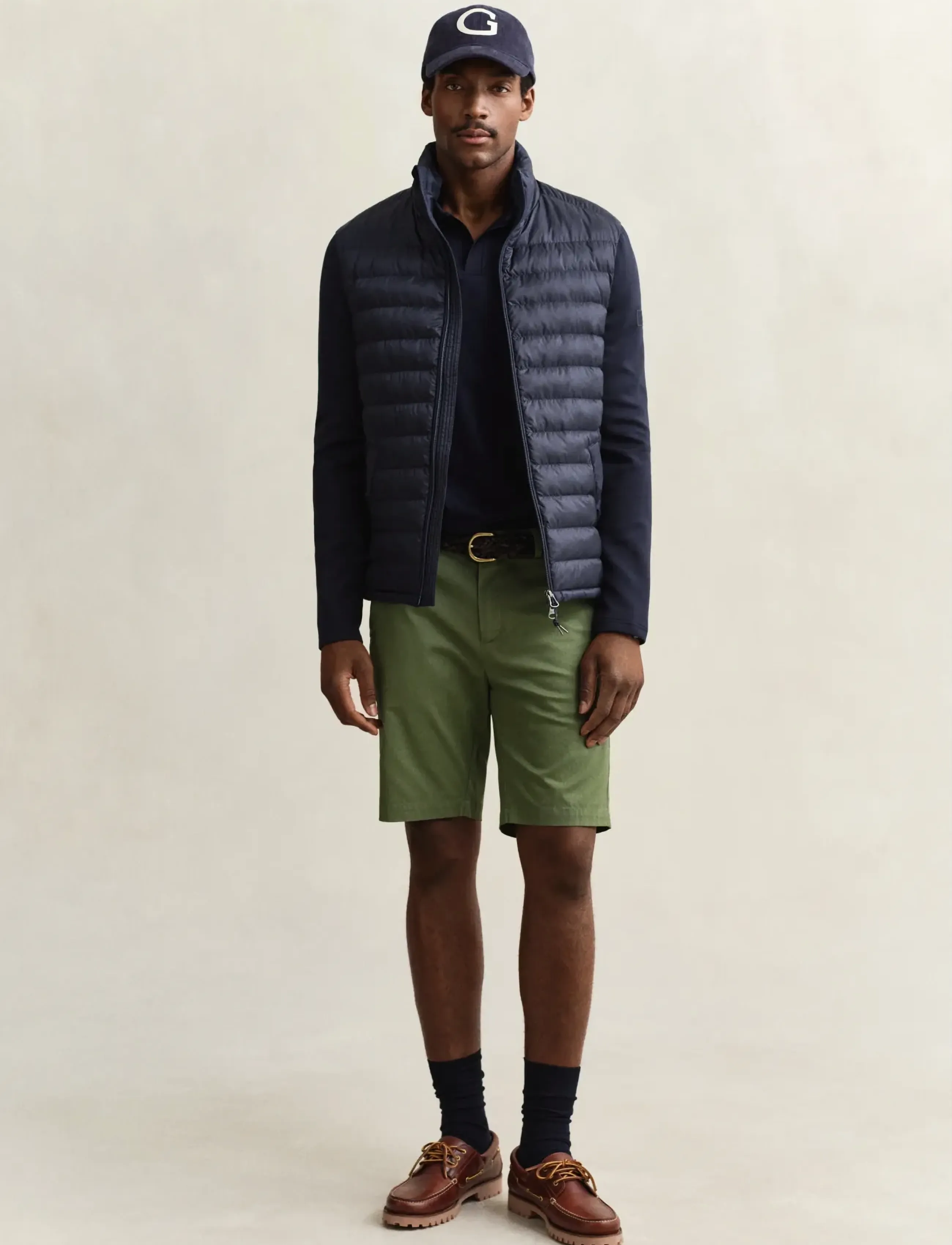 Gant - HYBRID JACKET - striukės ir švarkeliai - evening blue - 4