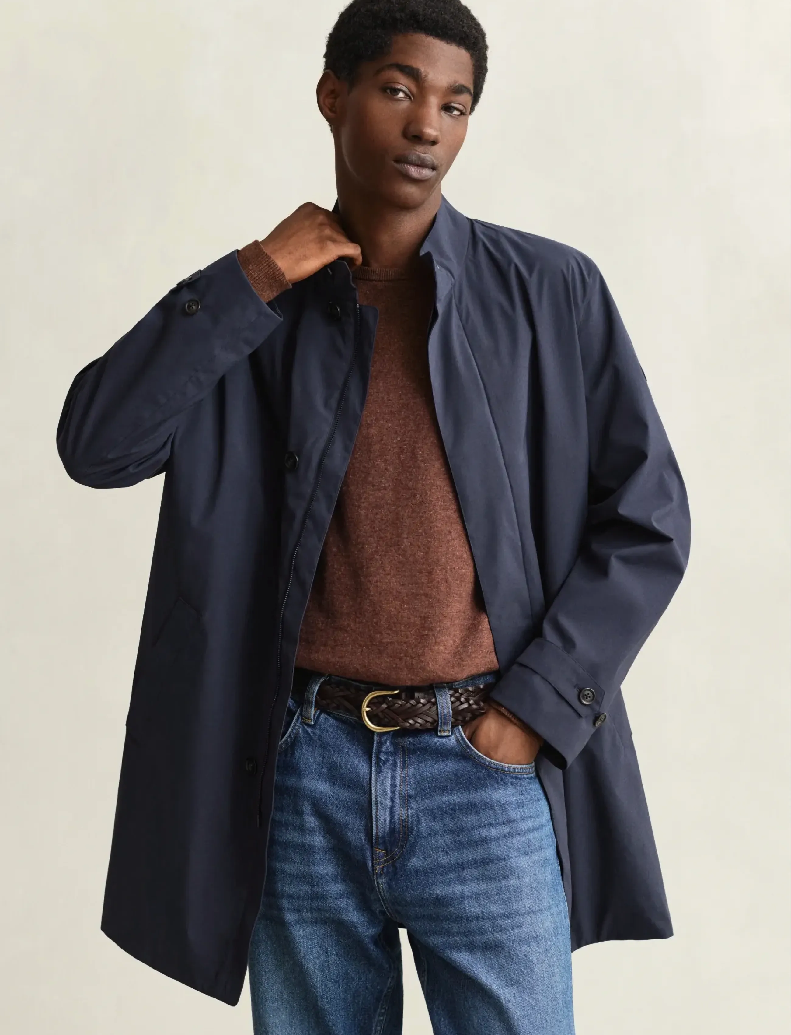 Gant Lightweight Commuter Coat, XL, Coats, Marineblau - Light Männerswear