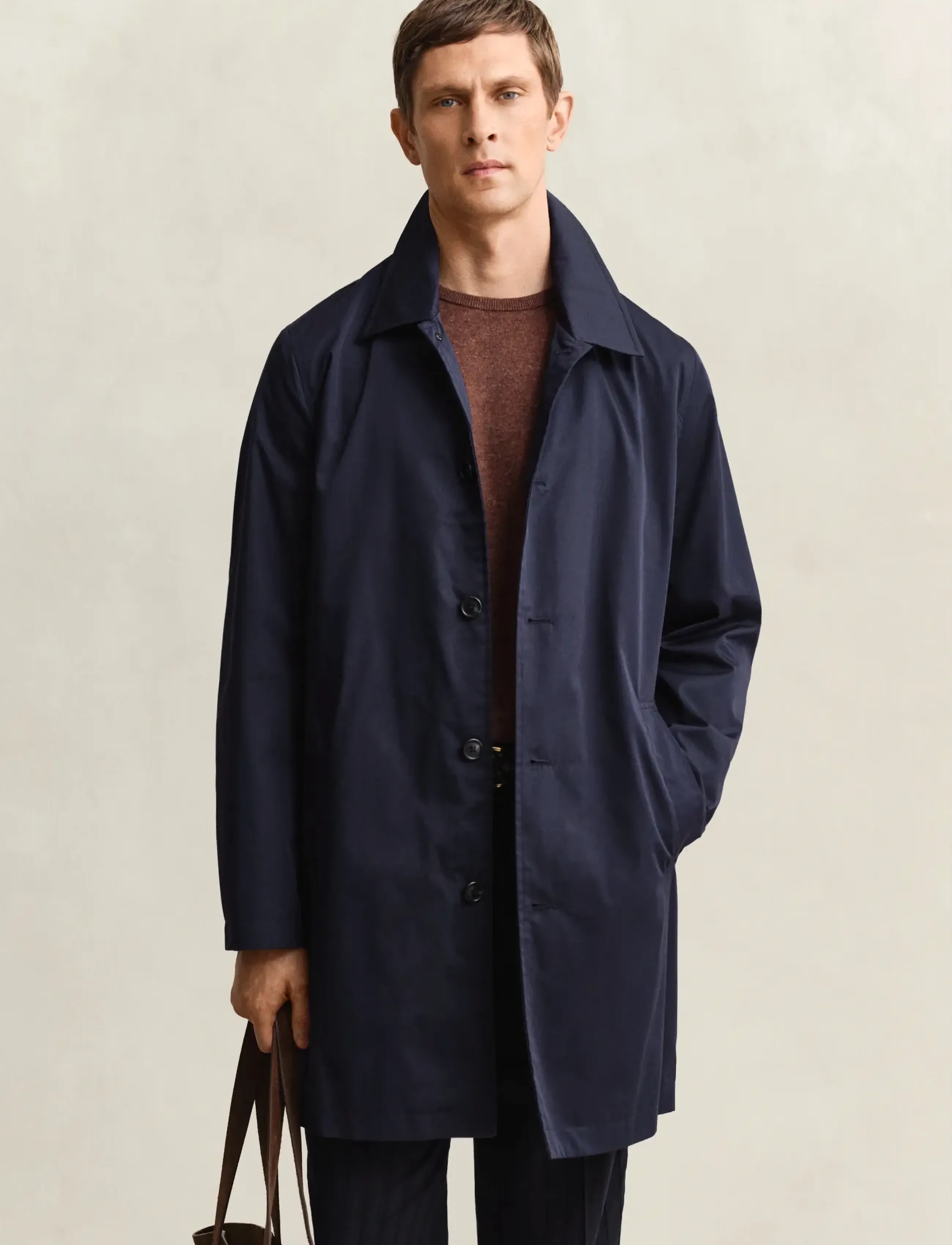 GANT COTTON BLEND CAR COAT - Kläder - EVENING BLUE / navy
