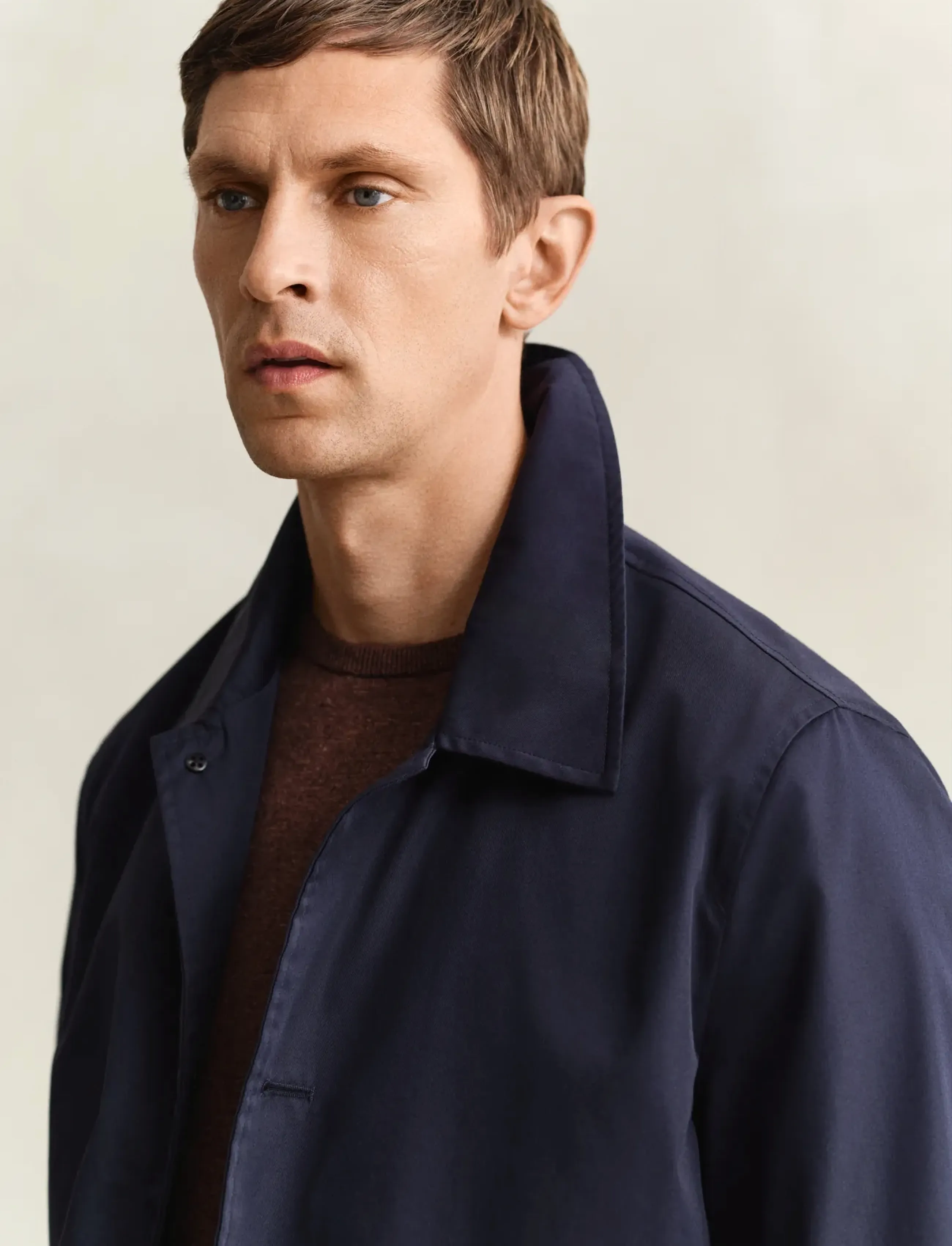 Gant - COTTON BLEND CAR COAT - Õhukesed mantlid - evening blue - 4