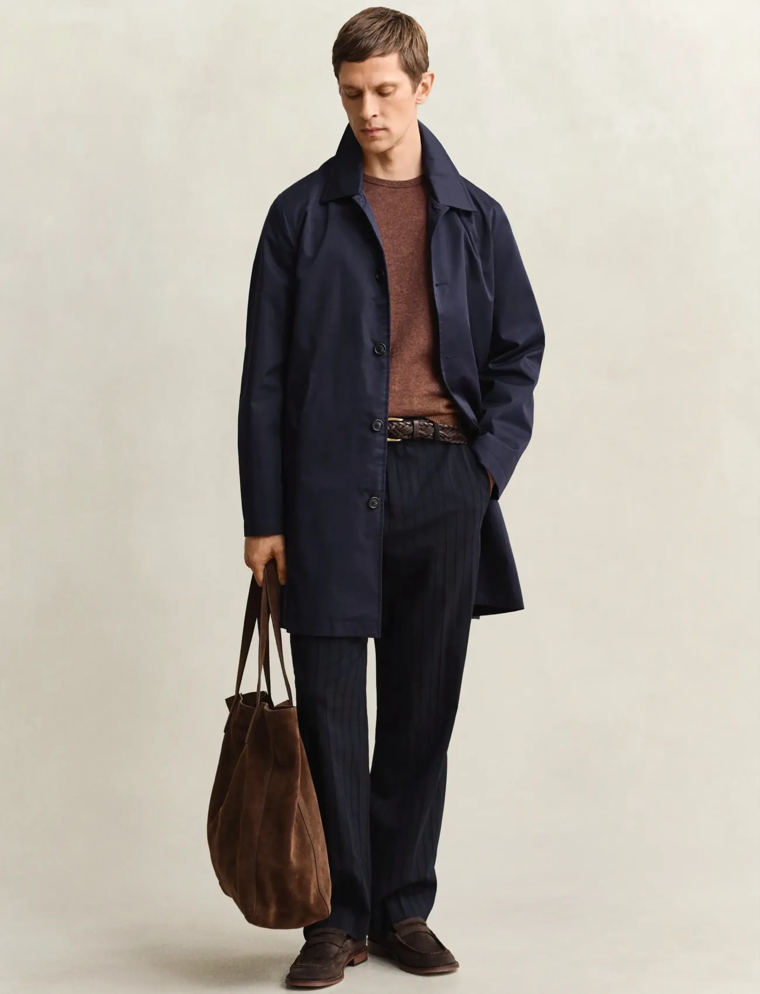 Gant - COTTON BLEND CAR COAT - Õhukesed mantlid - evening blue - 5