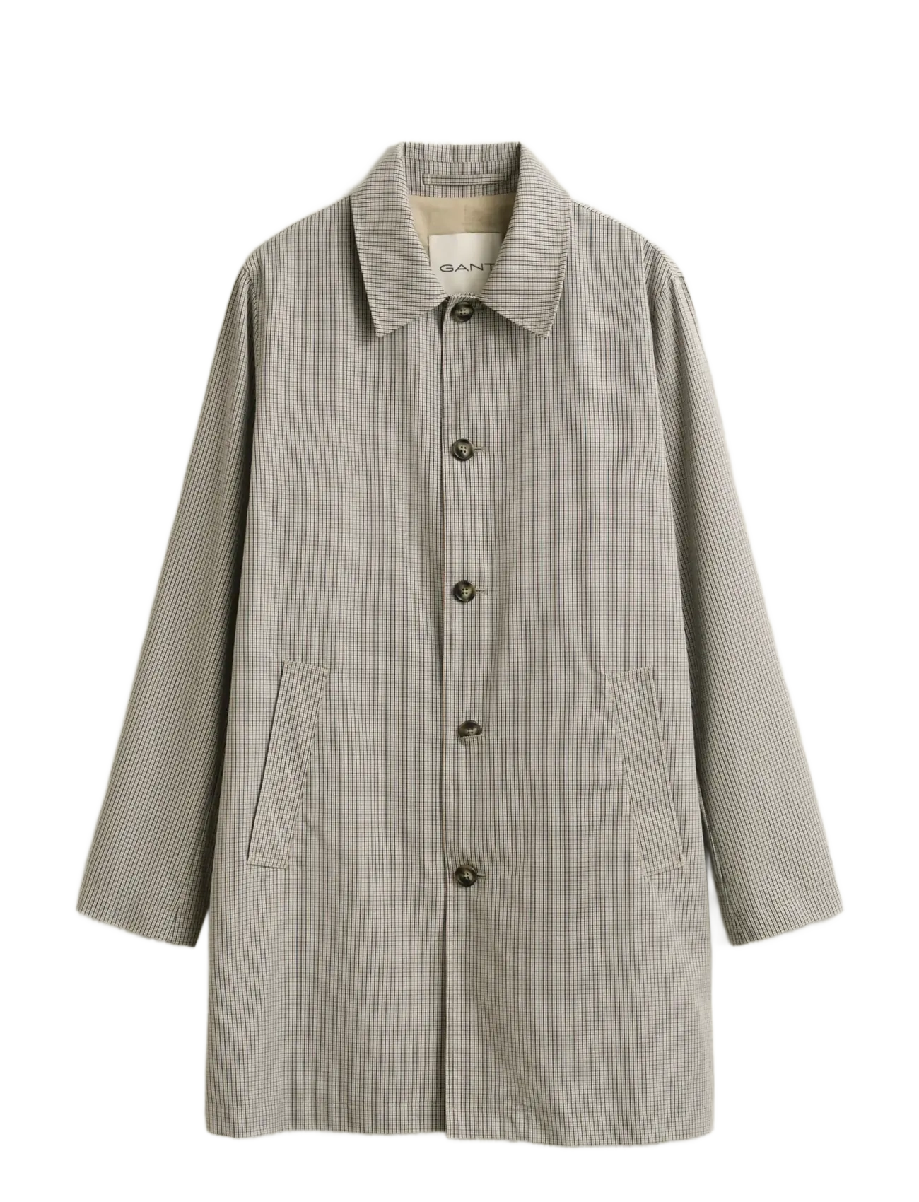 COTTON BLEND CAR COAT - OAT BEIGE