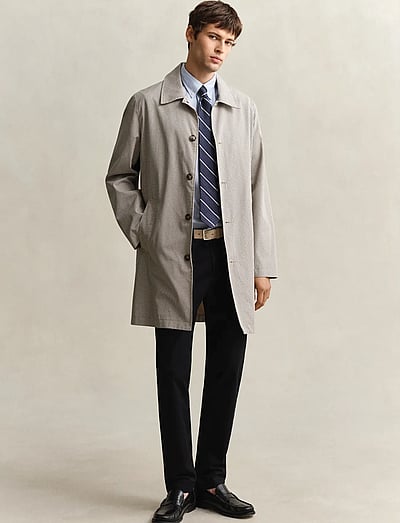 Cotton Blend Car Coat - Lette Frakker