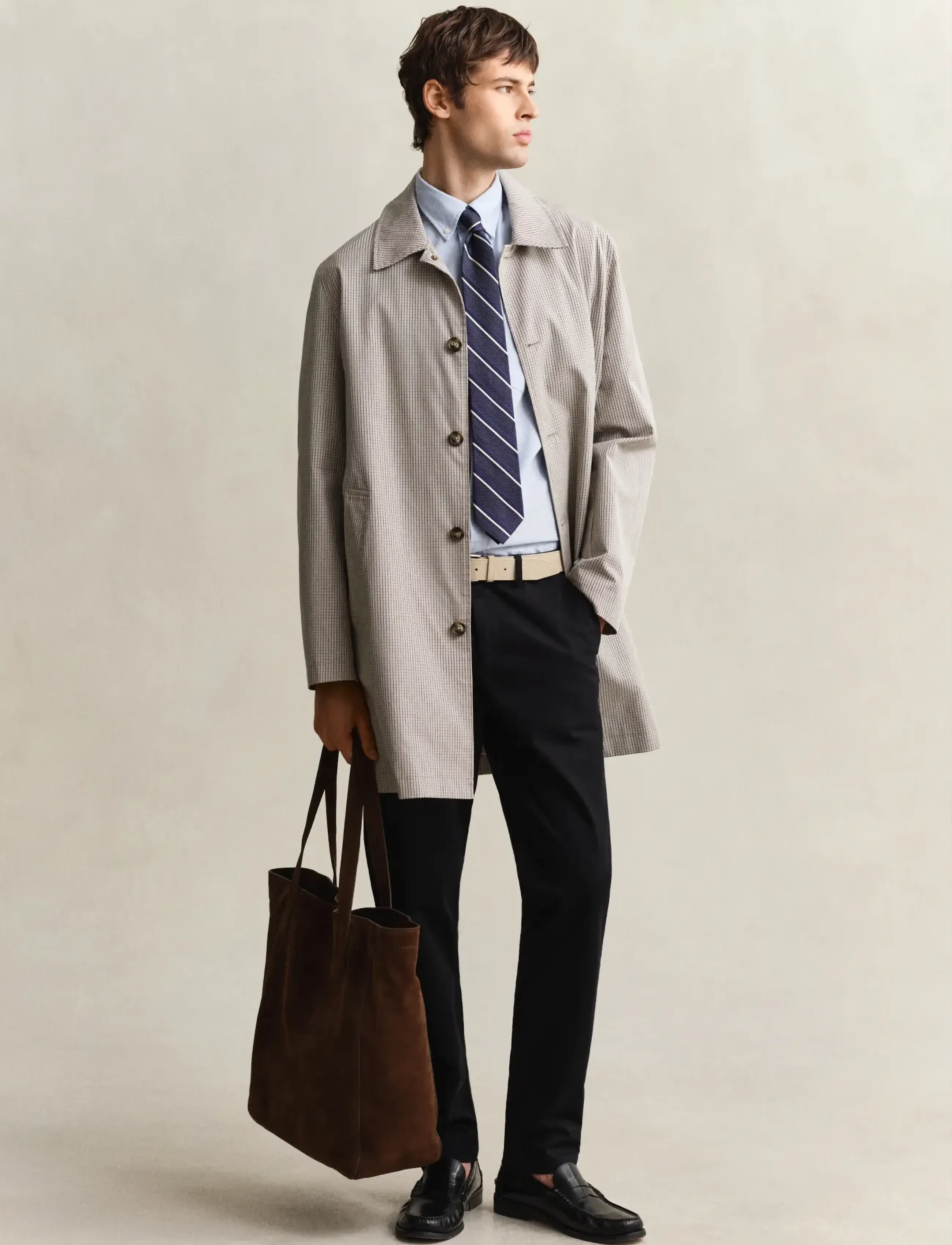 Gant - COTTON BLEND CAR COAT - manteaux legères - oat beige - 3
