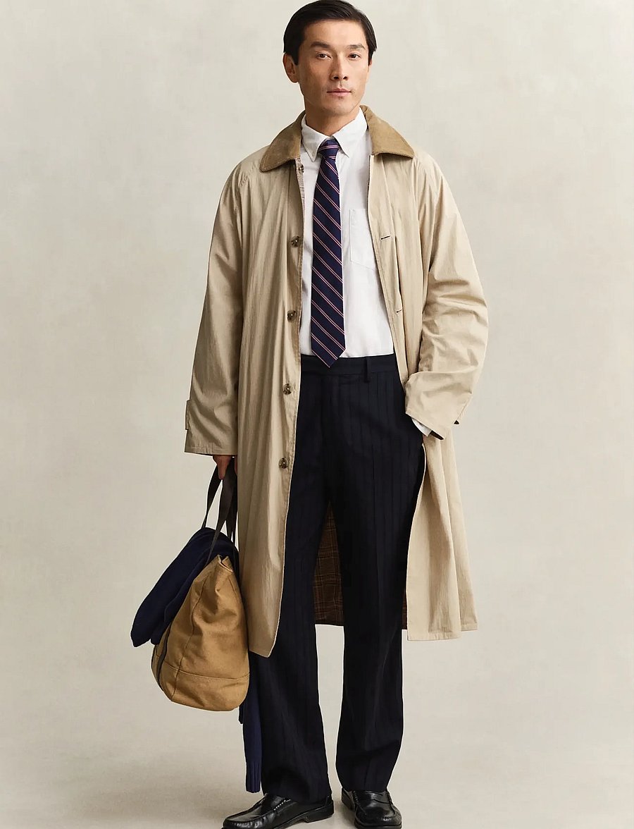 Gant - REVERSIBLE LIGHTWEIGHT COAT - Õhukesed mantlid - oat beige - 4