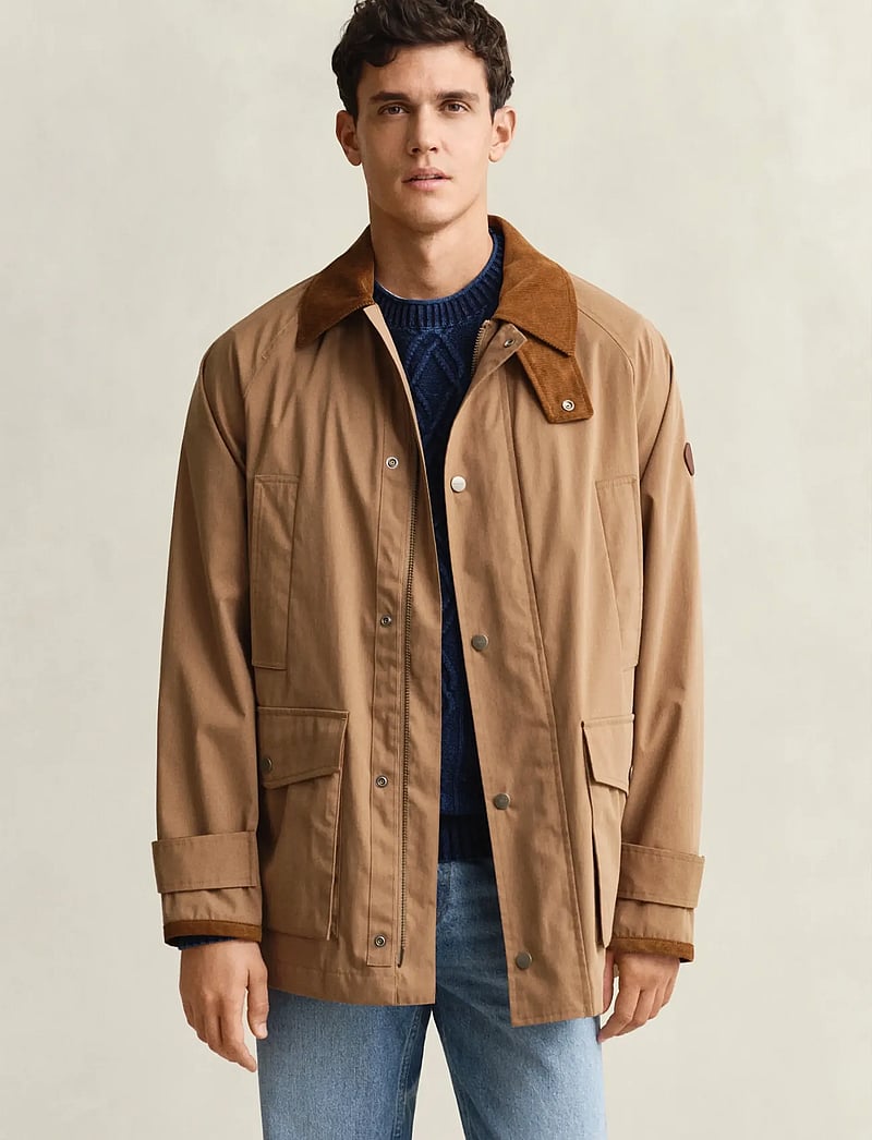GANT - FIELD DECKER JACKET - leichte jacken - warm khaki - 0