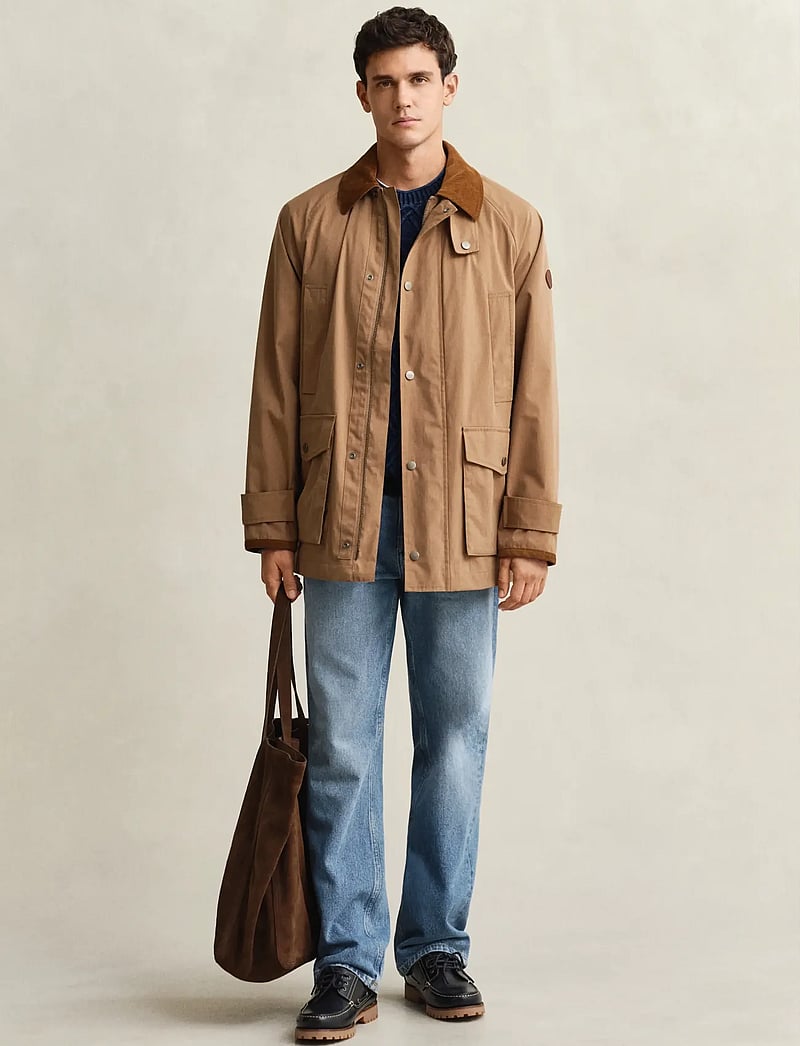 GANT - FIELD DECKER JACKET - leichte jacken - warm khaki - 4