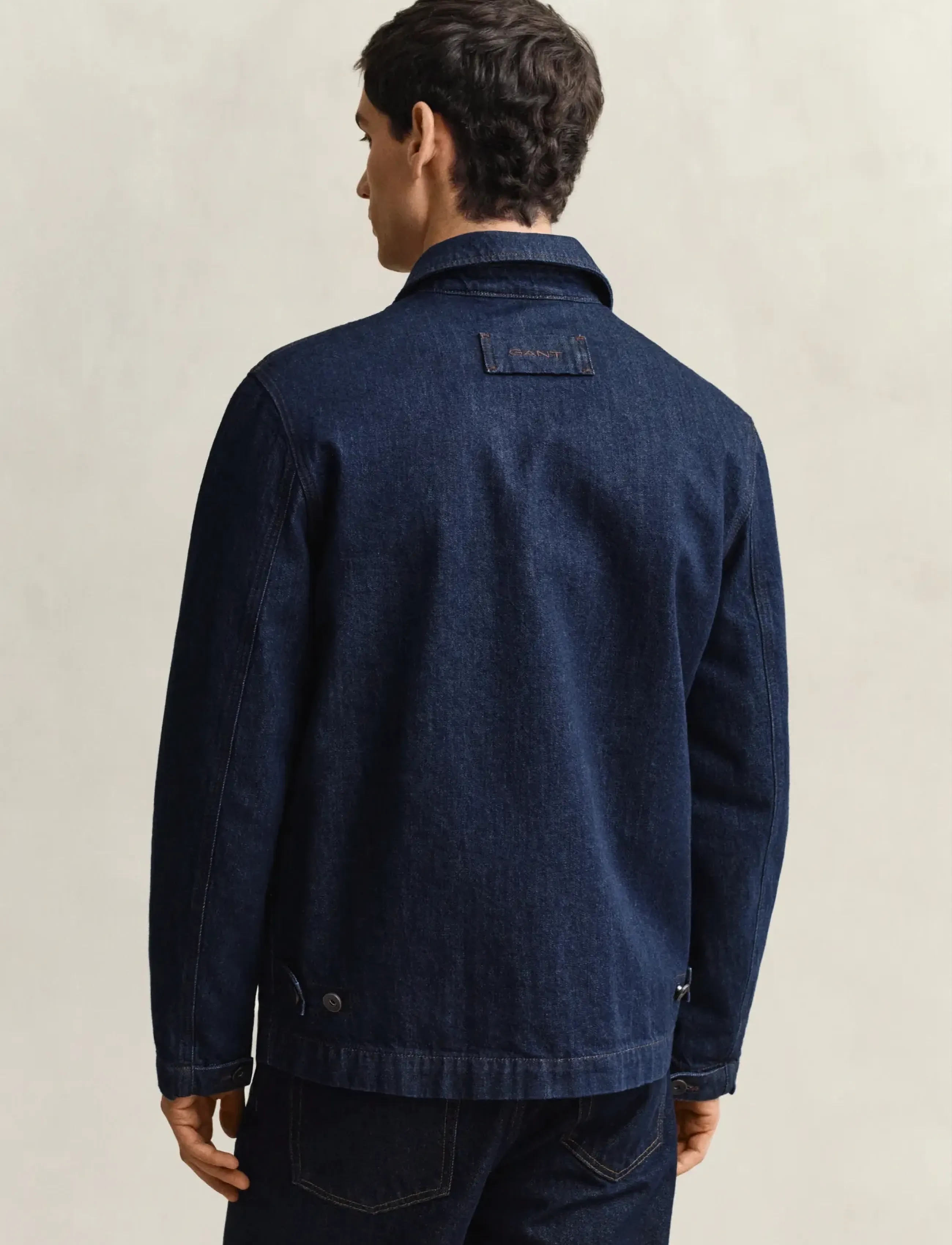 Gant - INDIGO WORK JACKET - forårsjakker - dark blue raw - 2