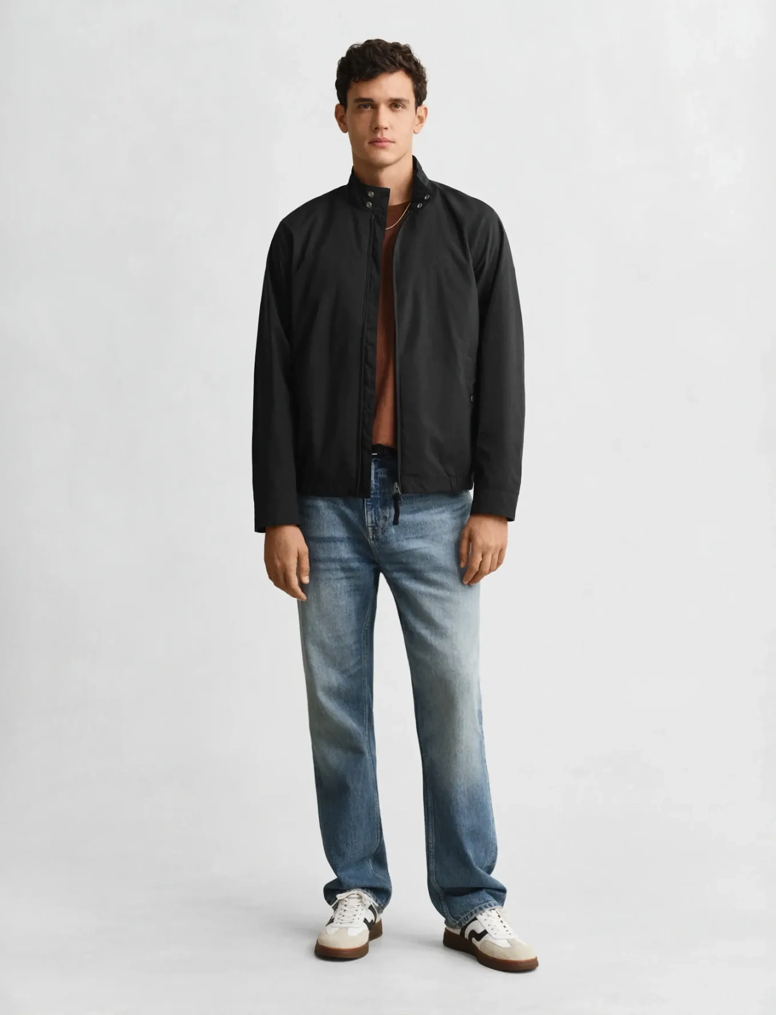 Gant - LIGHTWEIGHT HARRINGTON JACKET - vårjackor - black - 2
