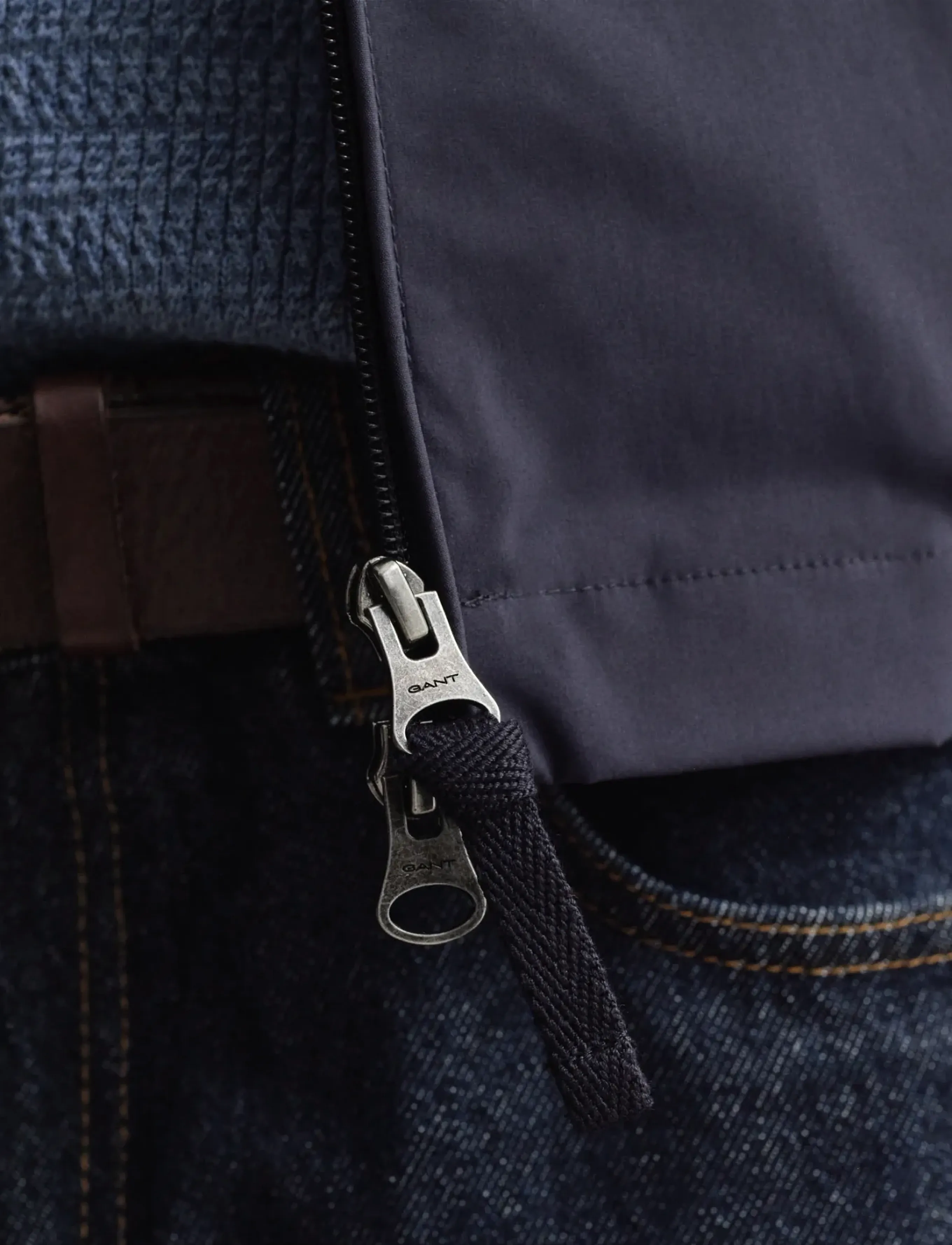 Gant - LIGHTWEIGHT HARRINGTON JACKET - striukės - evening blue - 4