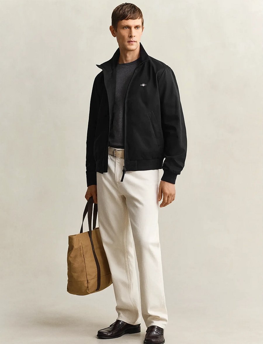 Gant - LIGHTWEIGHT HAMPSHIRE JACKET - leichte jacken - black - 4
