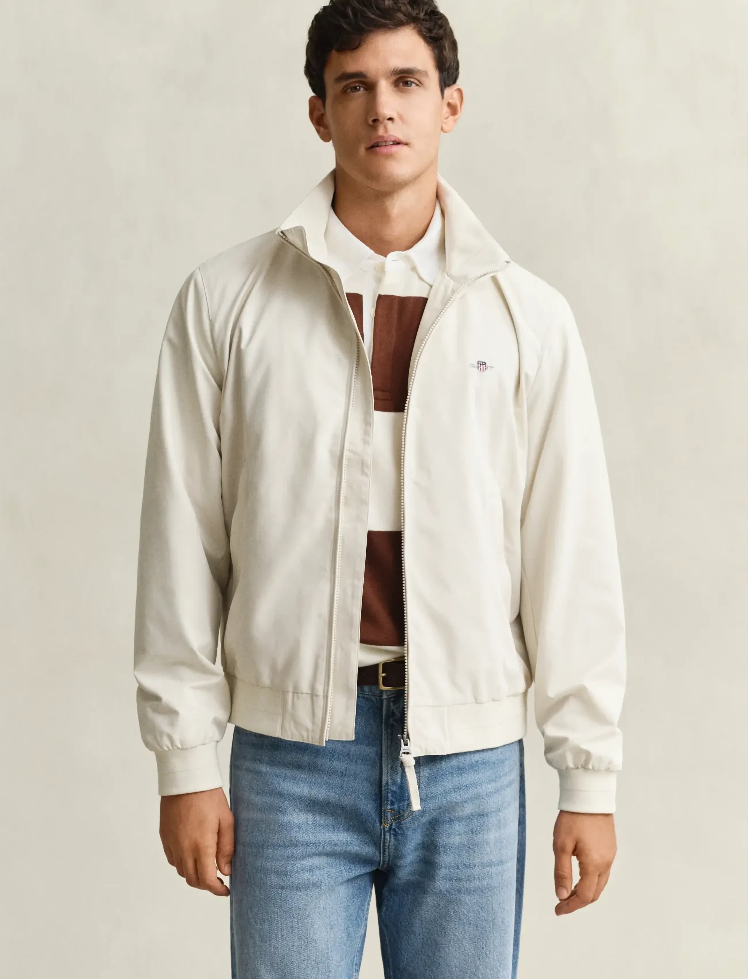 Gant Lightweight Hampshire Jacket, XL, Jackets, Beige - Light Männerswear
