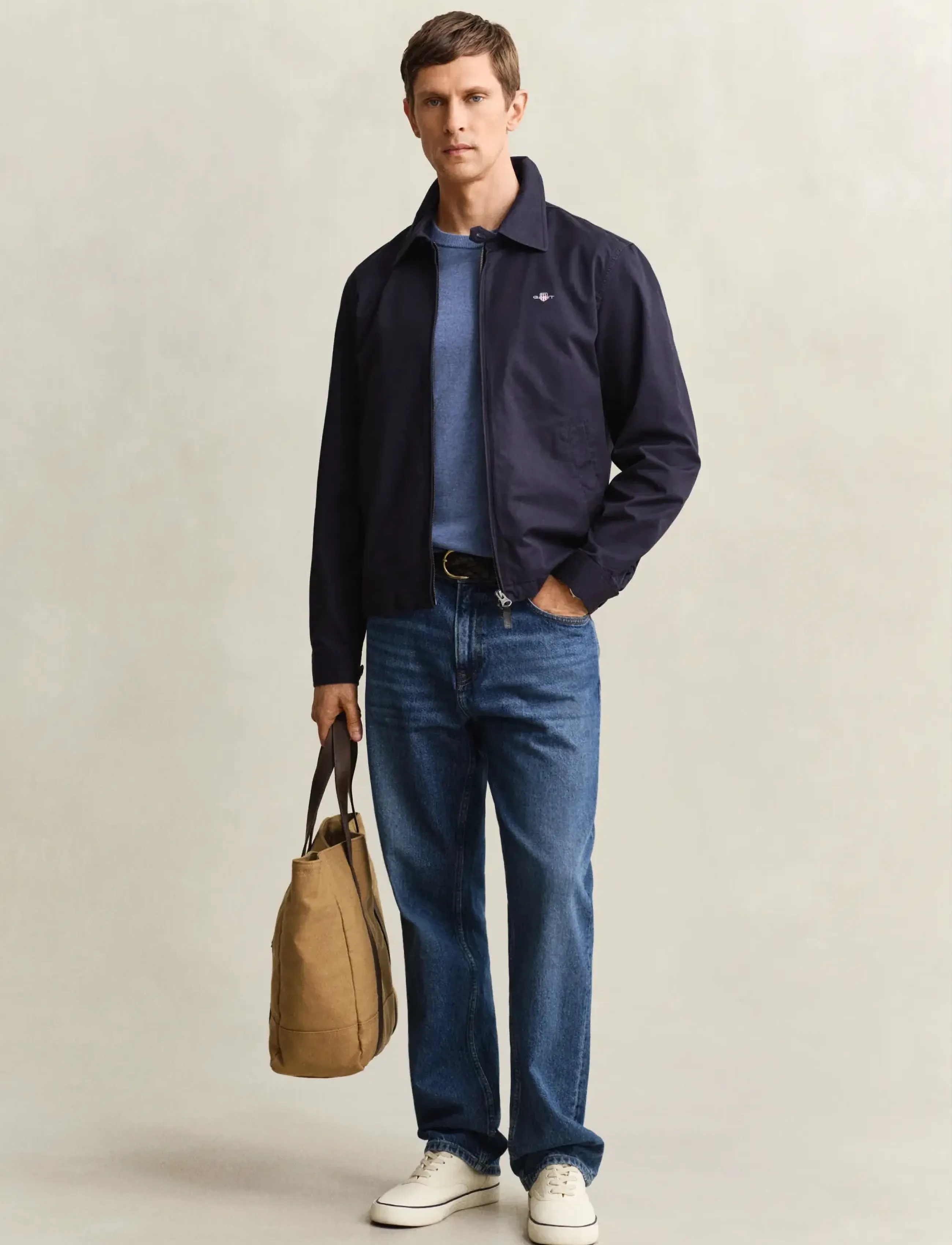 Gant - COTTON WINDCHEATER JACKET - pavasara jakas - evening blue - 4