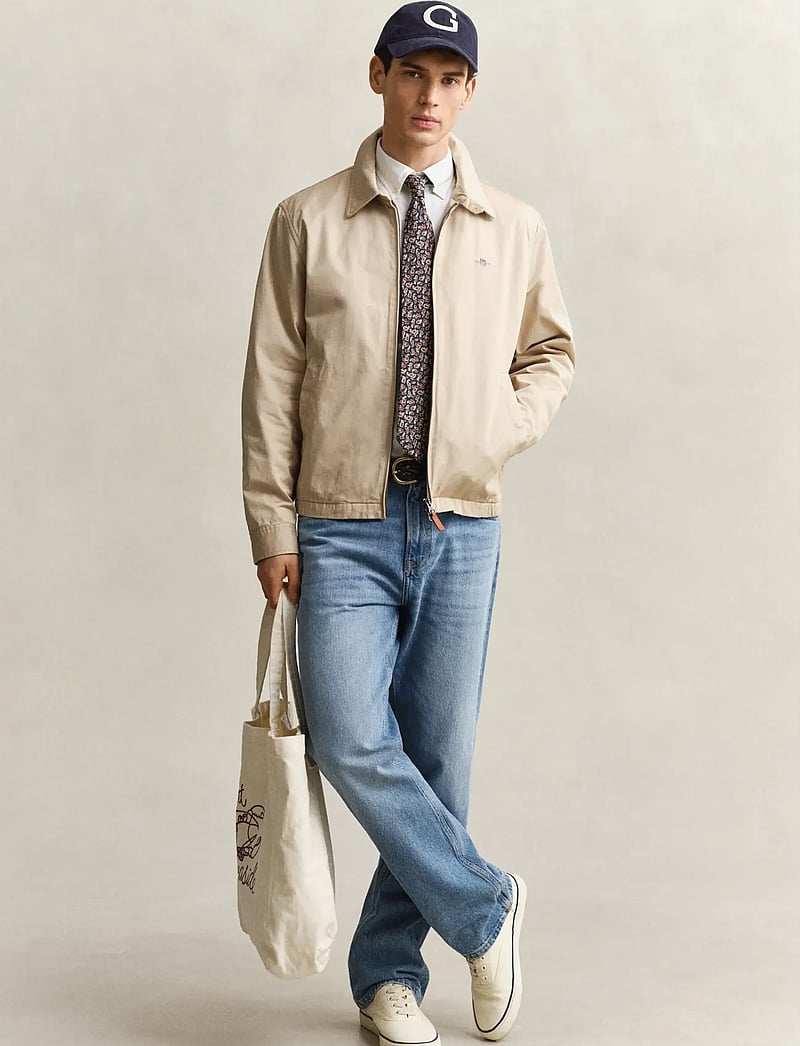 GANT - COTTON WINDCHEATER JACKET - kevadjoped - oat beige - 4