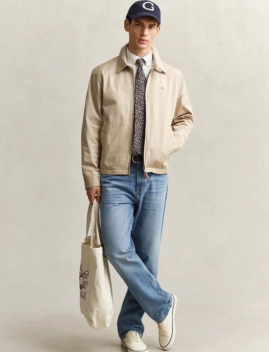 Gant - COTTON WINDCHEATER JACKET - herbstjacken - oat beige - 4