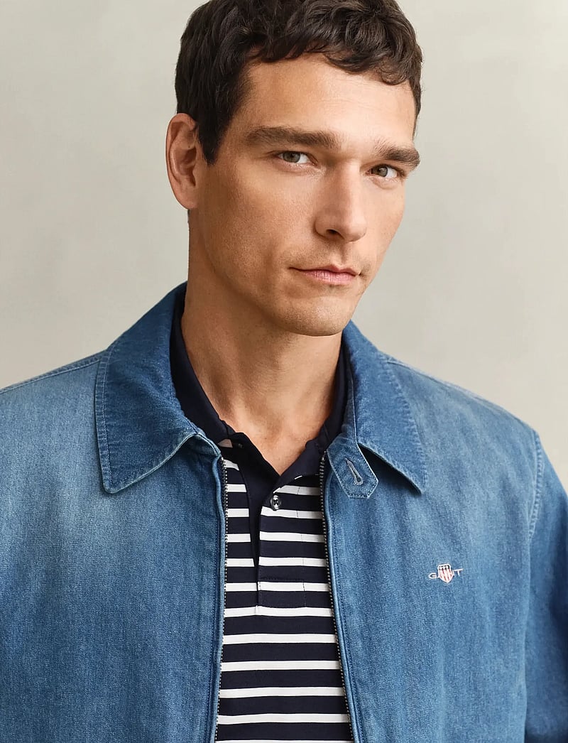 GANT - INDIGO WINDCHEATER JACKET - voodrita teksajakid - semi light blue - 3