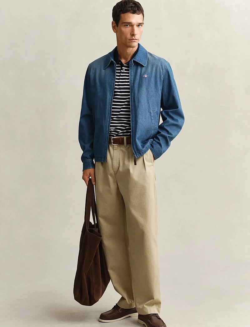 GANT - INDIGO WINDCHEATER JACKET - voodrita teksajakid - semi light blue - 4