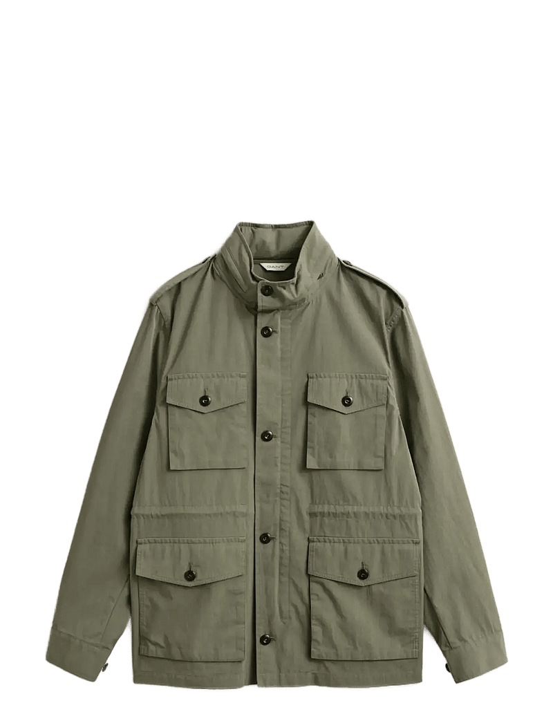 GANT - COTTON 4 POCKET JACKET - kevyet takit - dry herb green - 1