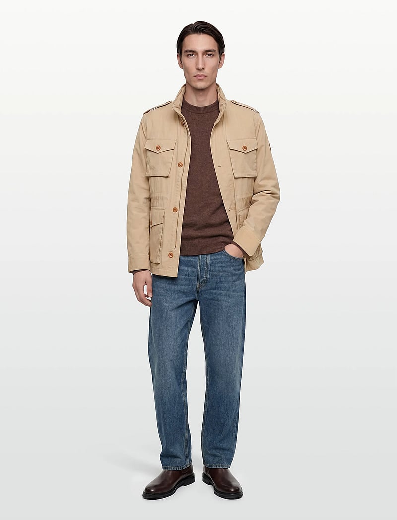 Gant - COTTON 4 POCKET JACKET - leichte jacken - oat beige - 0