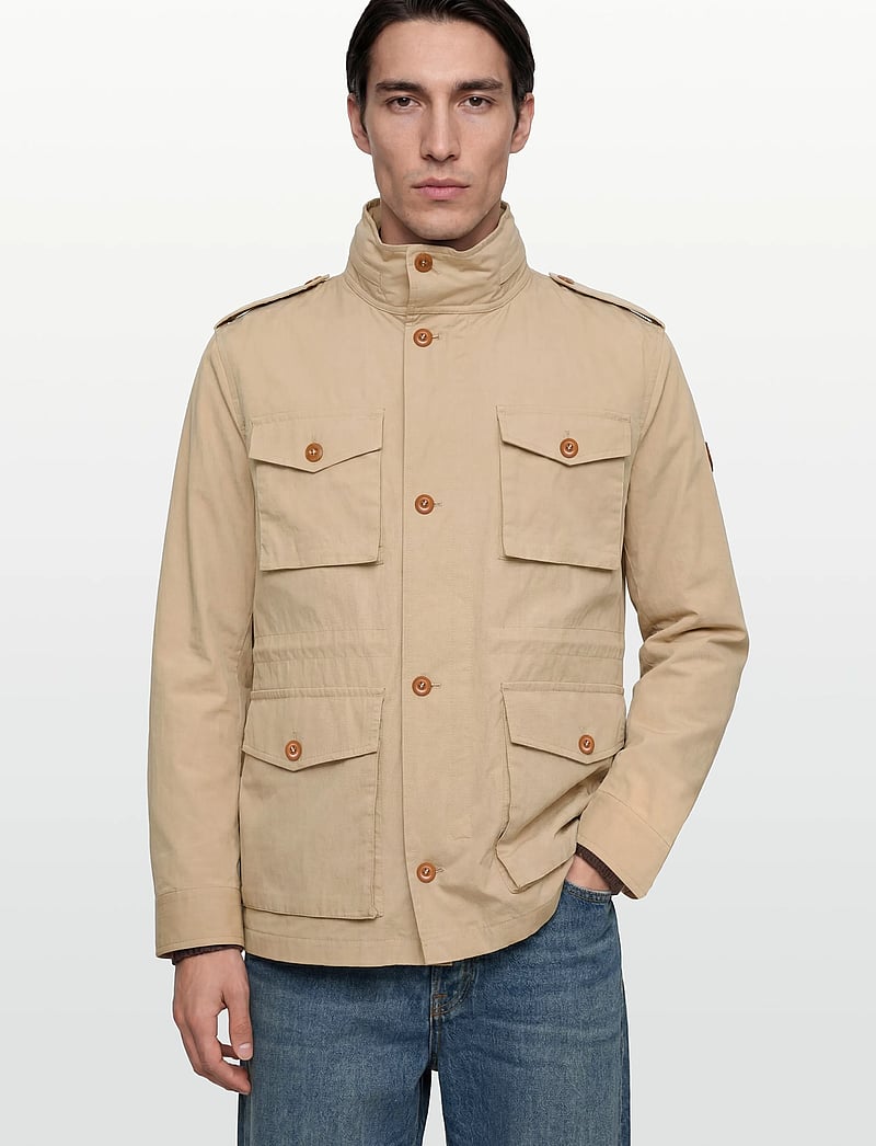 Gant - COTTON 4 POCKET JACKET - leichte jacken - oat beige - 4