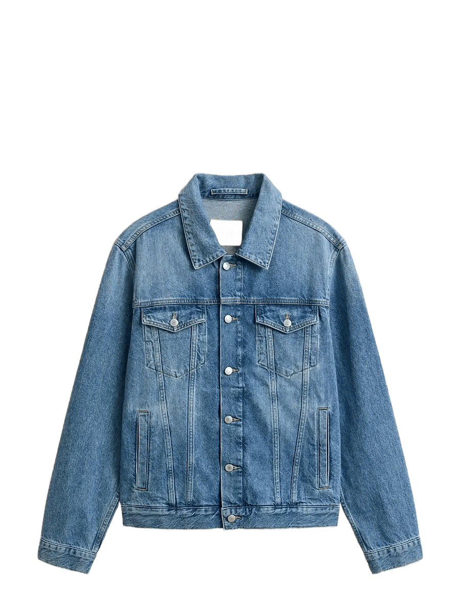 Gant - DENIM TRUCKER JACKET - voodrita teksajakid - mid blue - 1