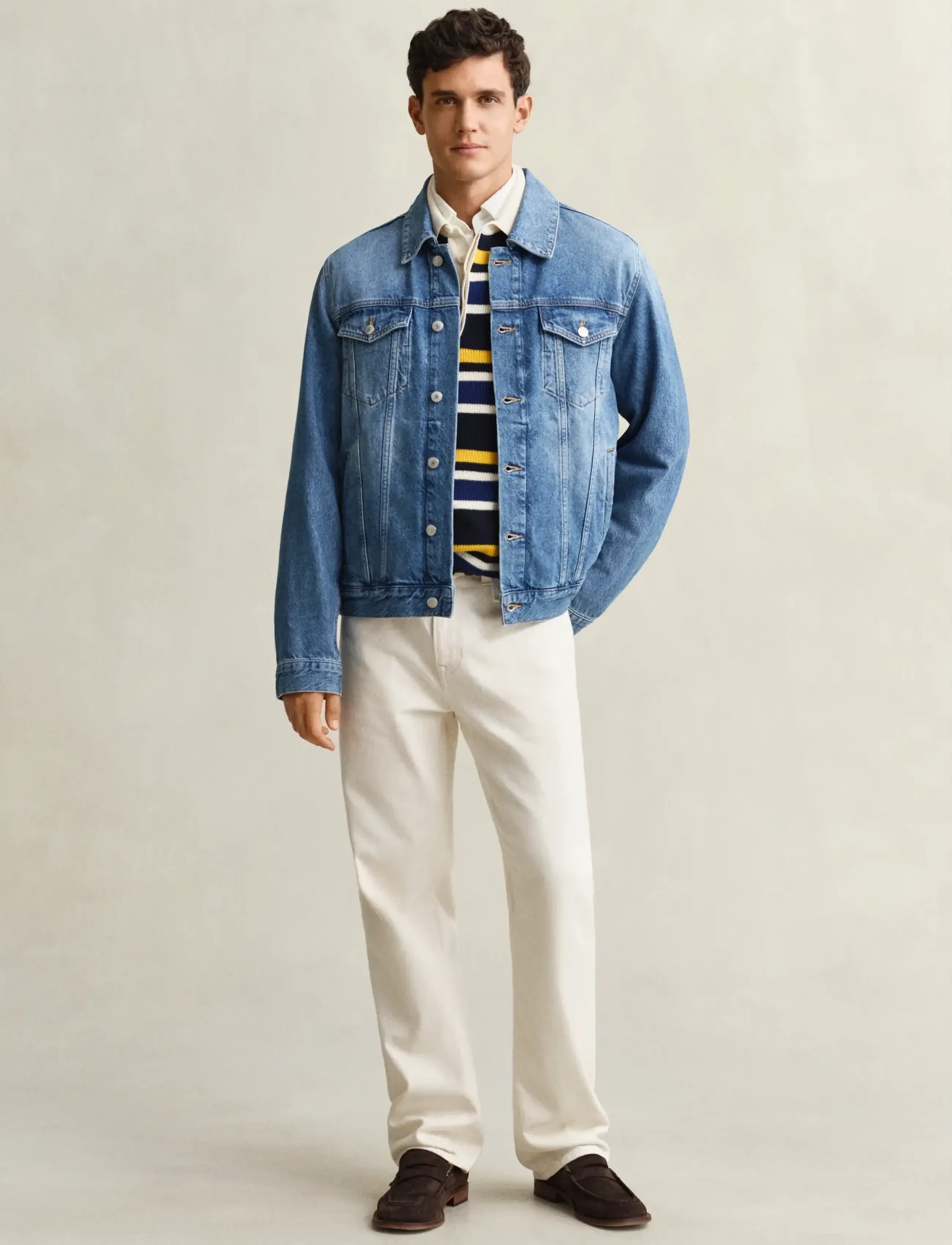 Gant - DENIM TRUCKER JACKET - frühlingsjacken - mid blue - 4