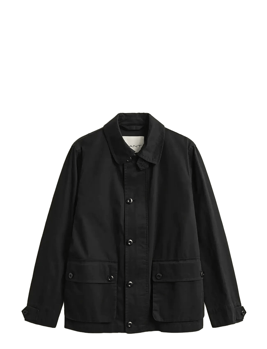 Gant - COTTON DECKER JACKET - vindjakker - black - 1