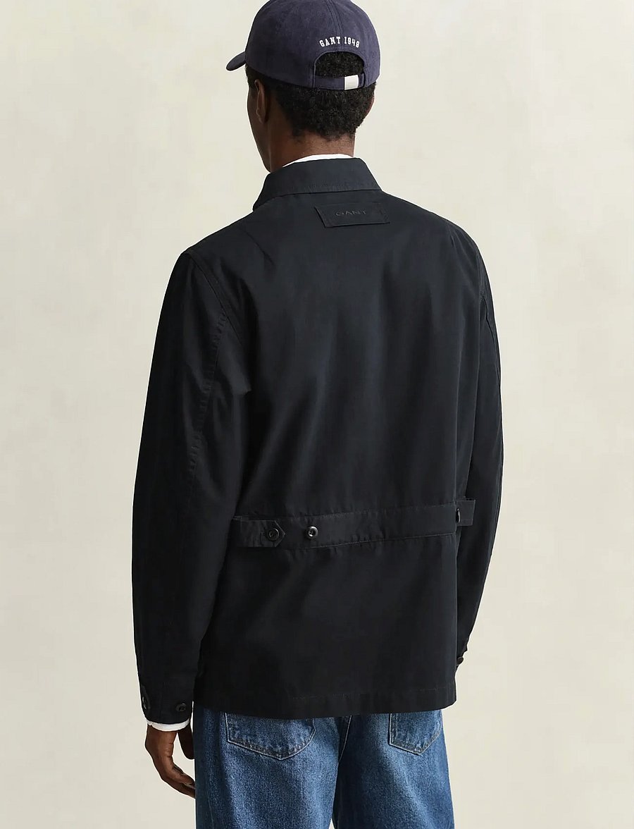 Gant - COTTON DECKER JACKET - vindjakker - black - 2