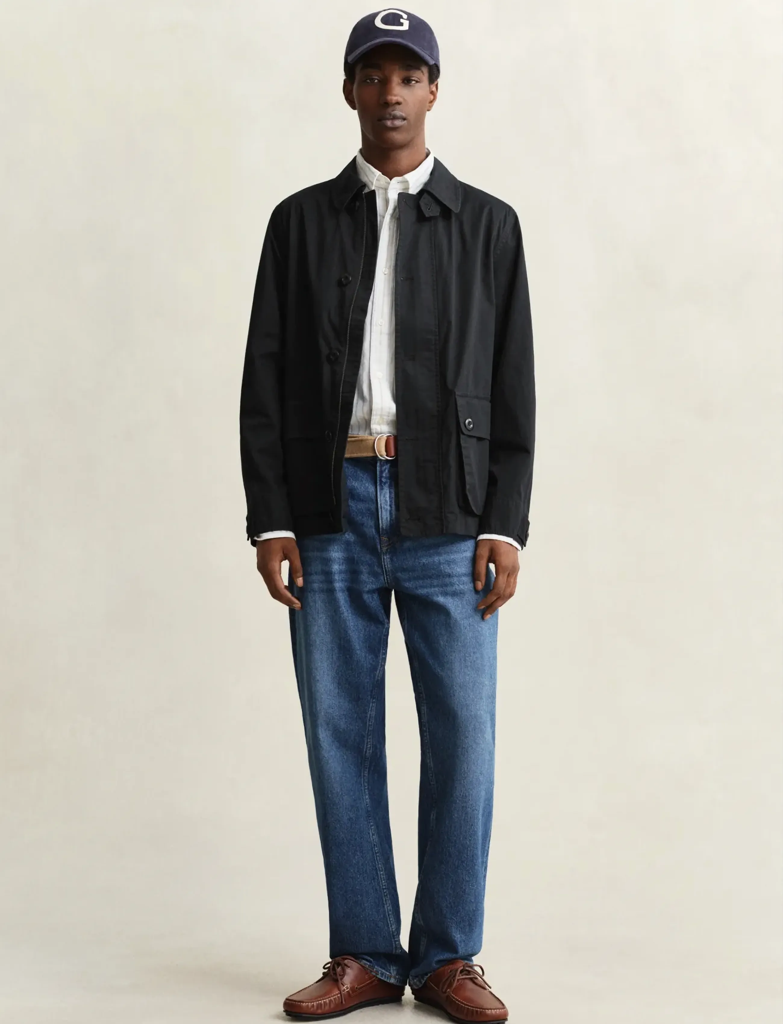 Gant - COTTON DECKER JACKET - frühlingsjacken - black - 4