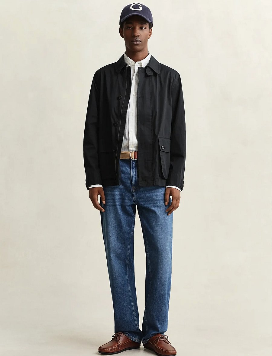 Gant - COTTON DECKER JACKET - vindjakker - black - 4