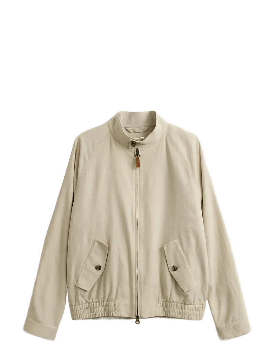 Gant - LINEN BLEND HARRINGTON JACKET - tunna jackor - soft oat - 1