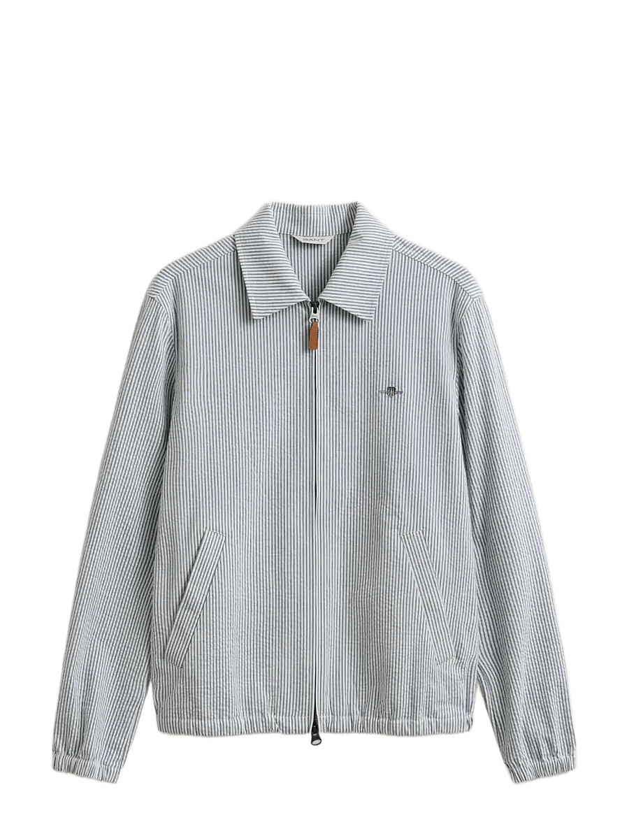 Gant - SEERSUCKER WINDCHEATER JACKET - herbstjacken - vintage blue - 1