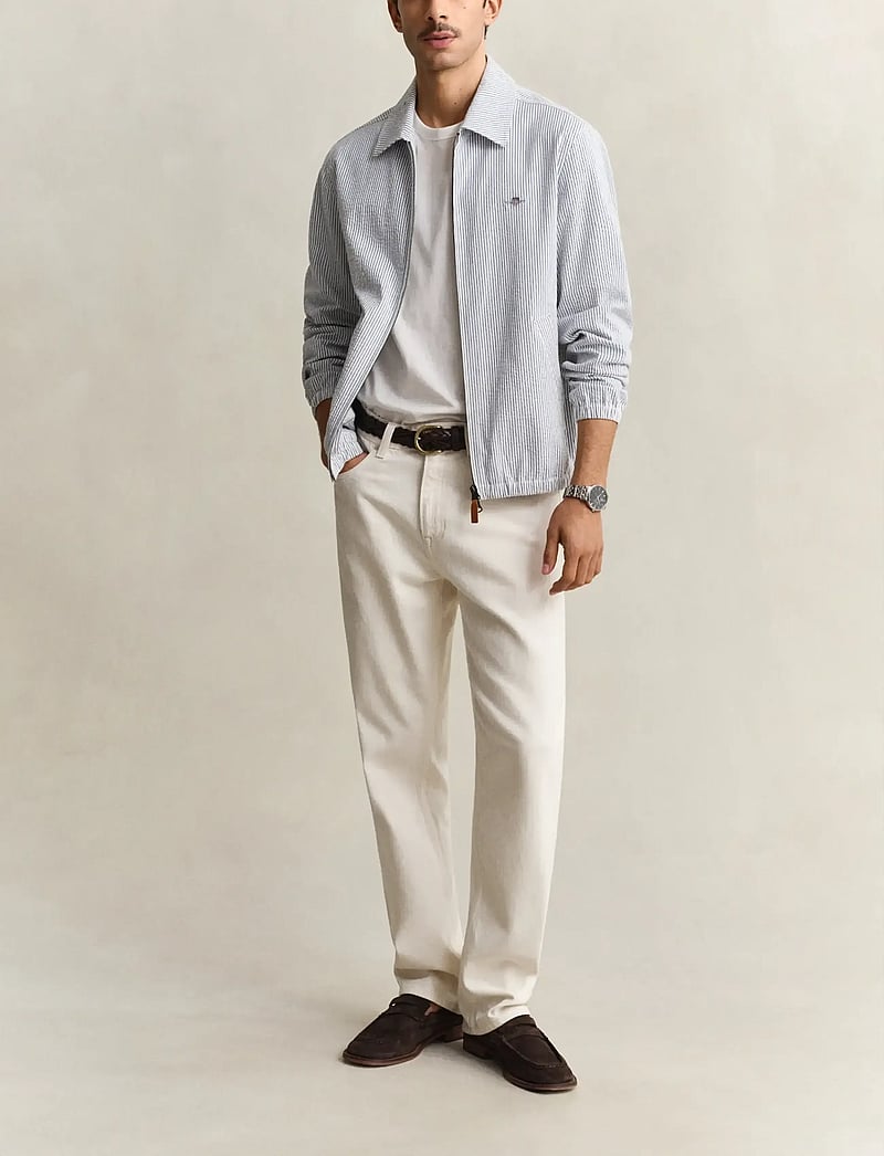 GANT - SEERSUCKER WINDCHEATER JACKET - leichte jacken - vintage blue - 4