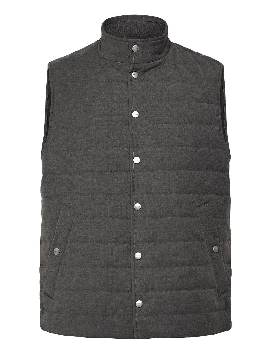 Gant - LIGHT INSULATED COMMUTER VEST - westen - antracit melange - 1