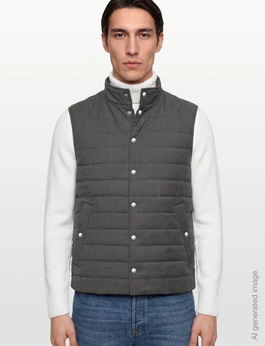 Gant - LIGHT INSULATED COMMUTER VEST - westen - antracit melange - 3
