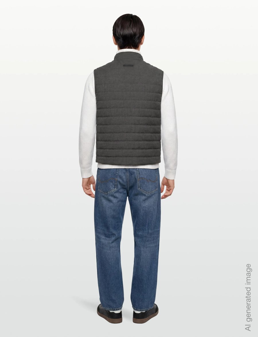 Gant - LIGHT INSULATED COMMUTER VEST - westen - antracit melange - 4