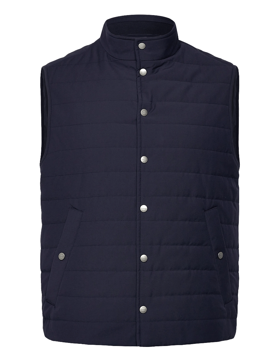 Gant - LIGHT INSULATED COMMUTER VEST - vests - evening blue - 1