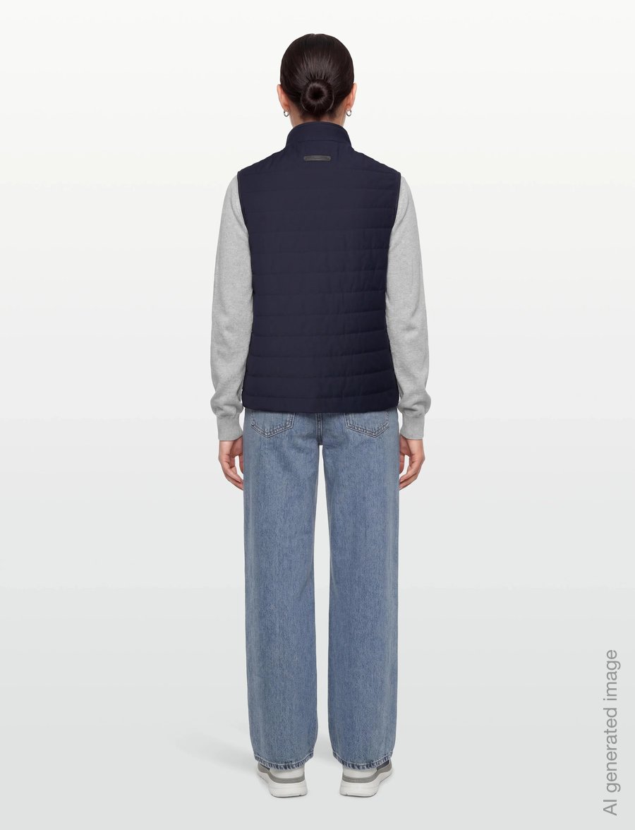 Gant - LIGHT INSULATED COMMUTER VEST - vests - evening blue - 4