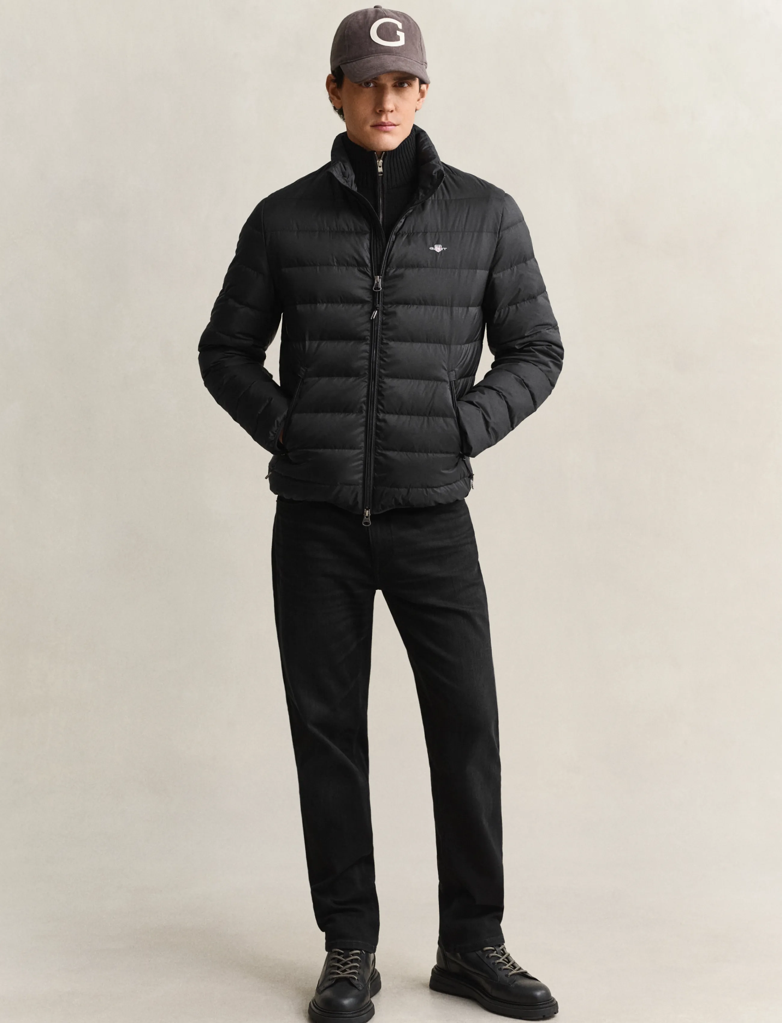 Gant - Light Down Jacket - daunenjacken - black - 4