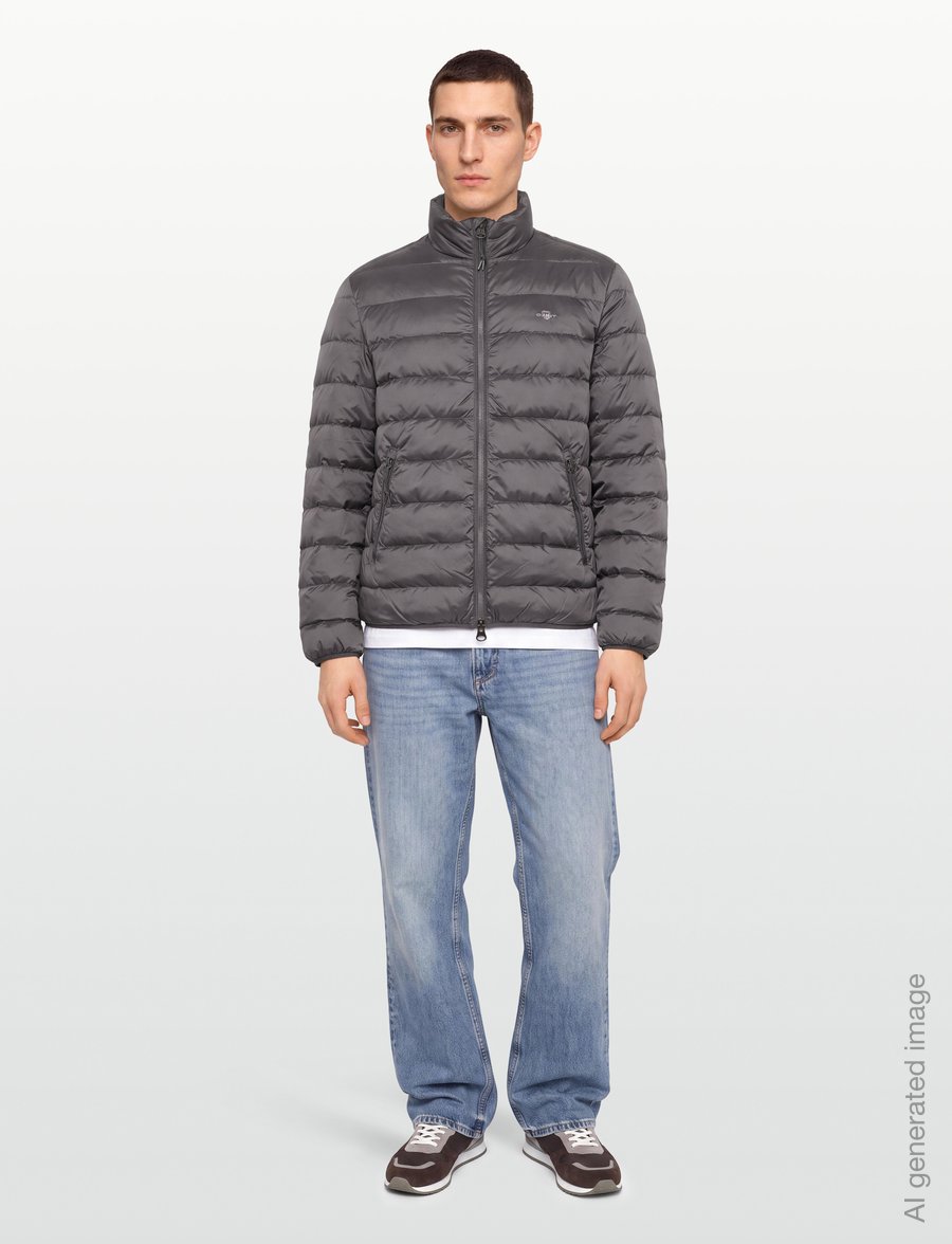 Gant - Light Down Jacket - talvejoped - dusky anthracite - 0