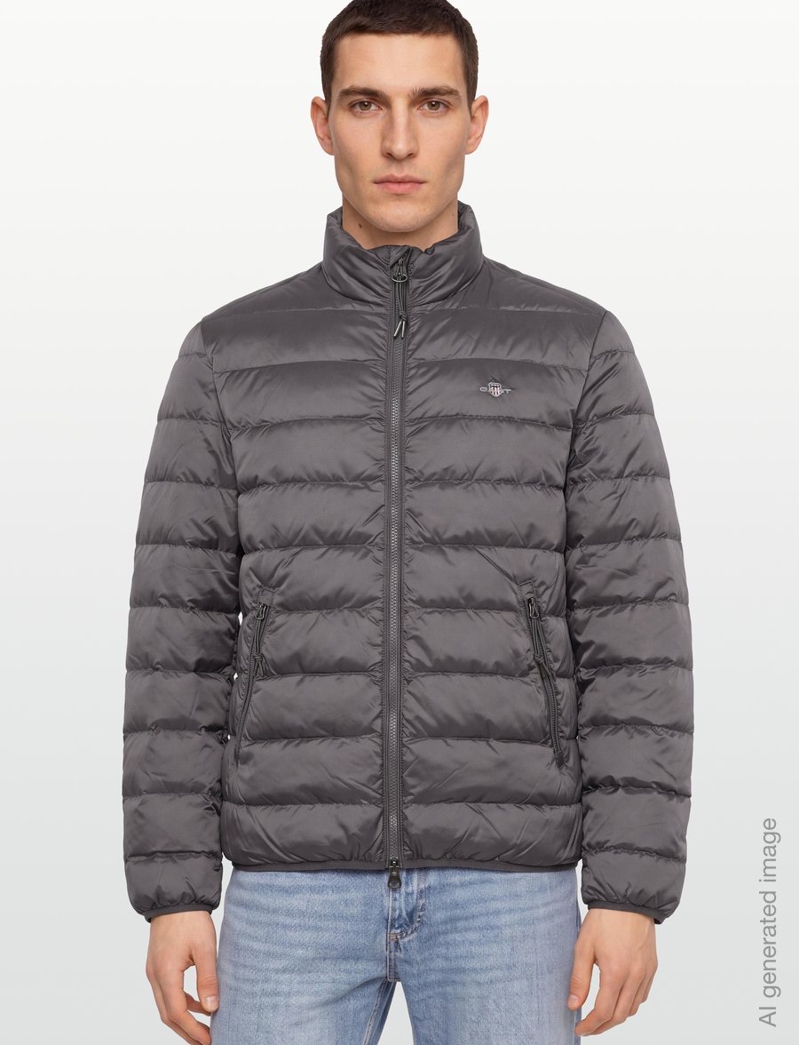 Gant - Light Down Jacket - daunenjacken - dusky anthracite - 3