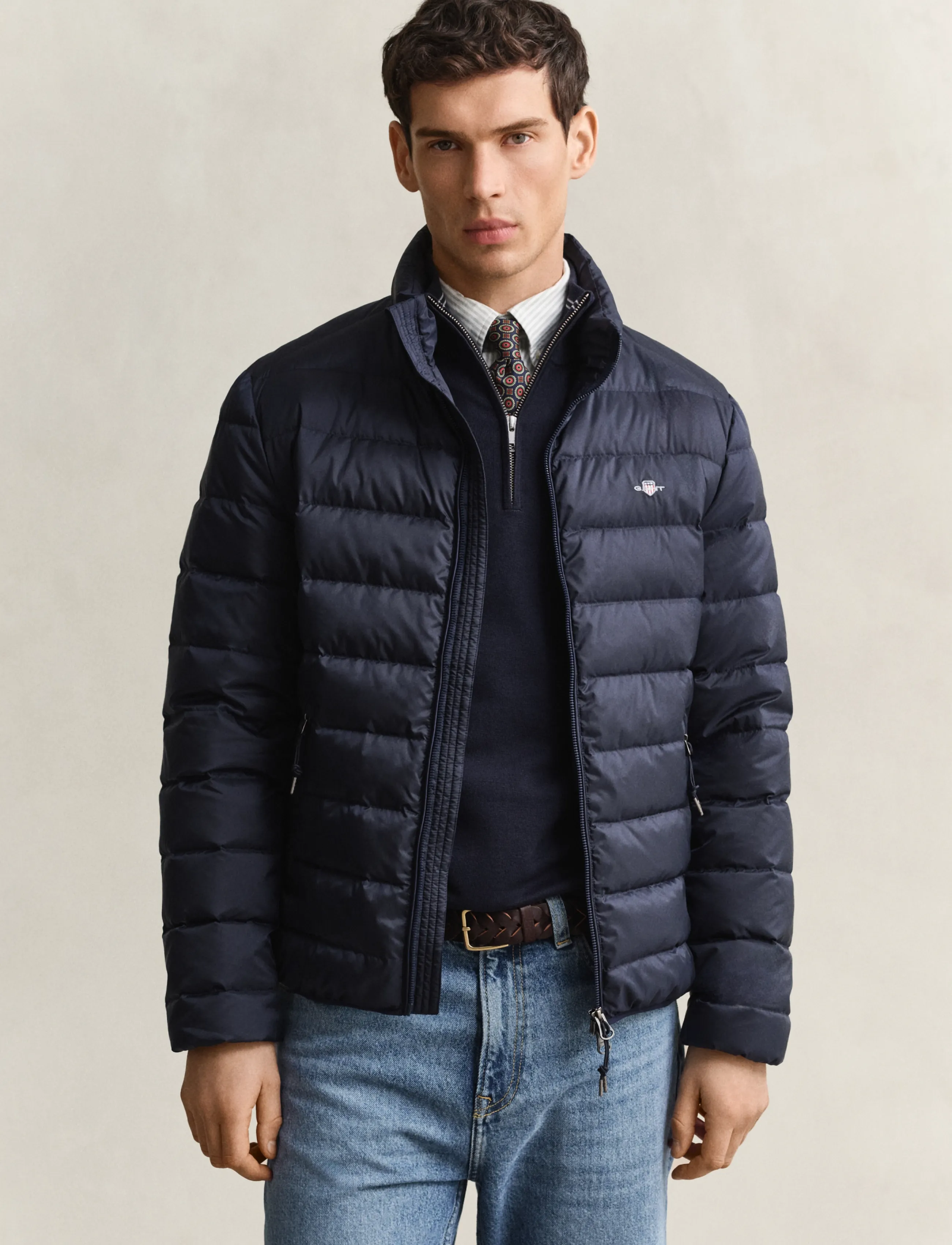 Gant Light Down Jacket - Joped - EVENING BLUE / navy