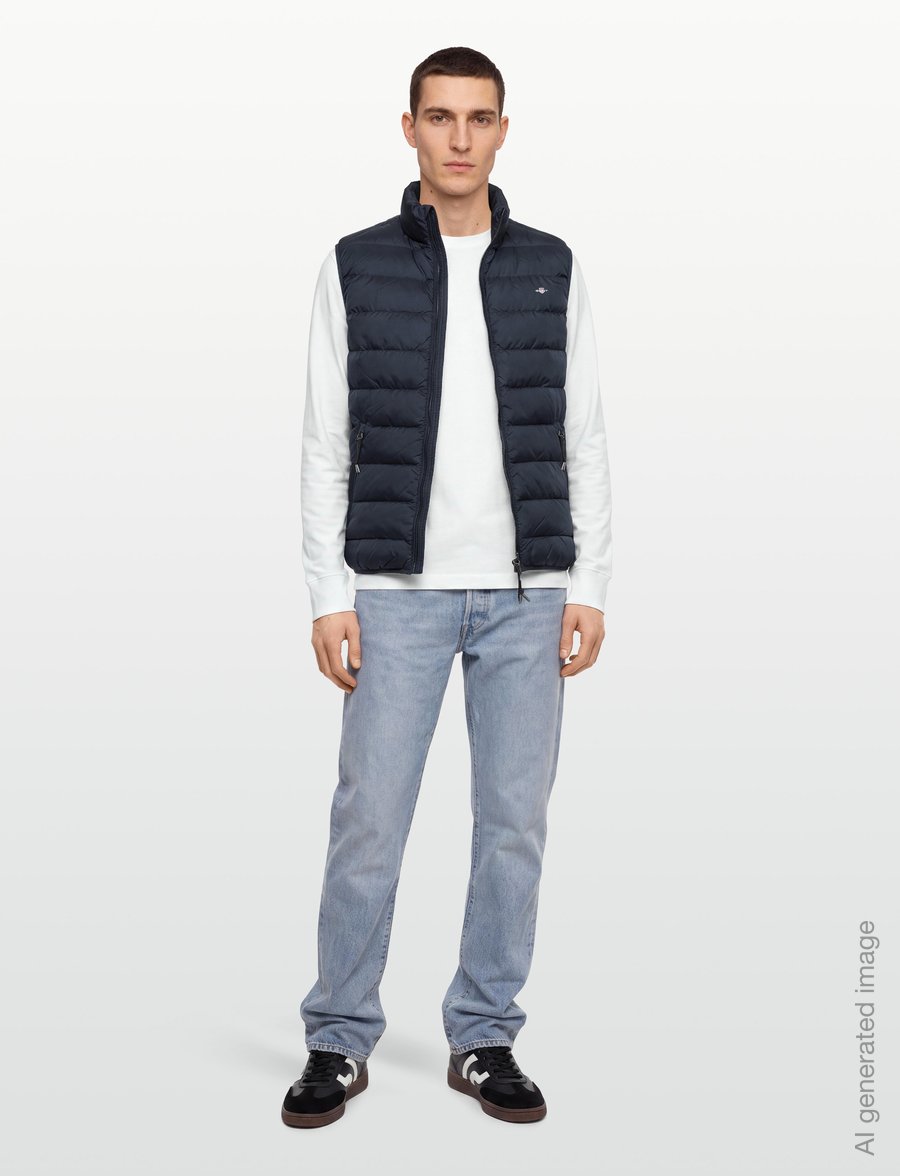 Gant - Light Down Vest - vestid - black - 0