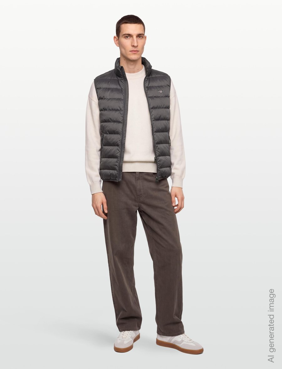 Gant - Light Down Vest - shop by occasion - dusky anthracite - 0