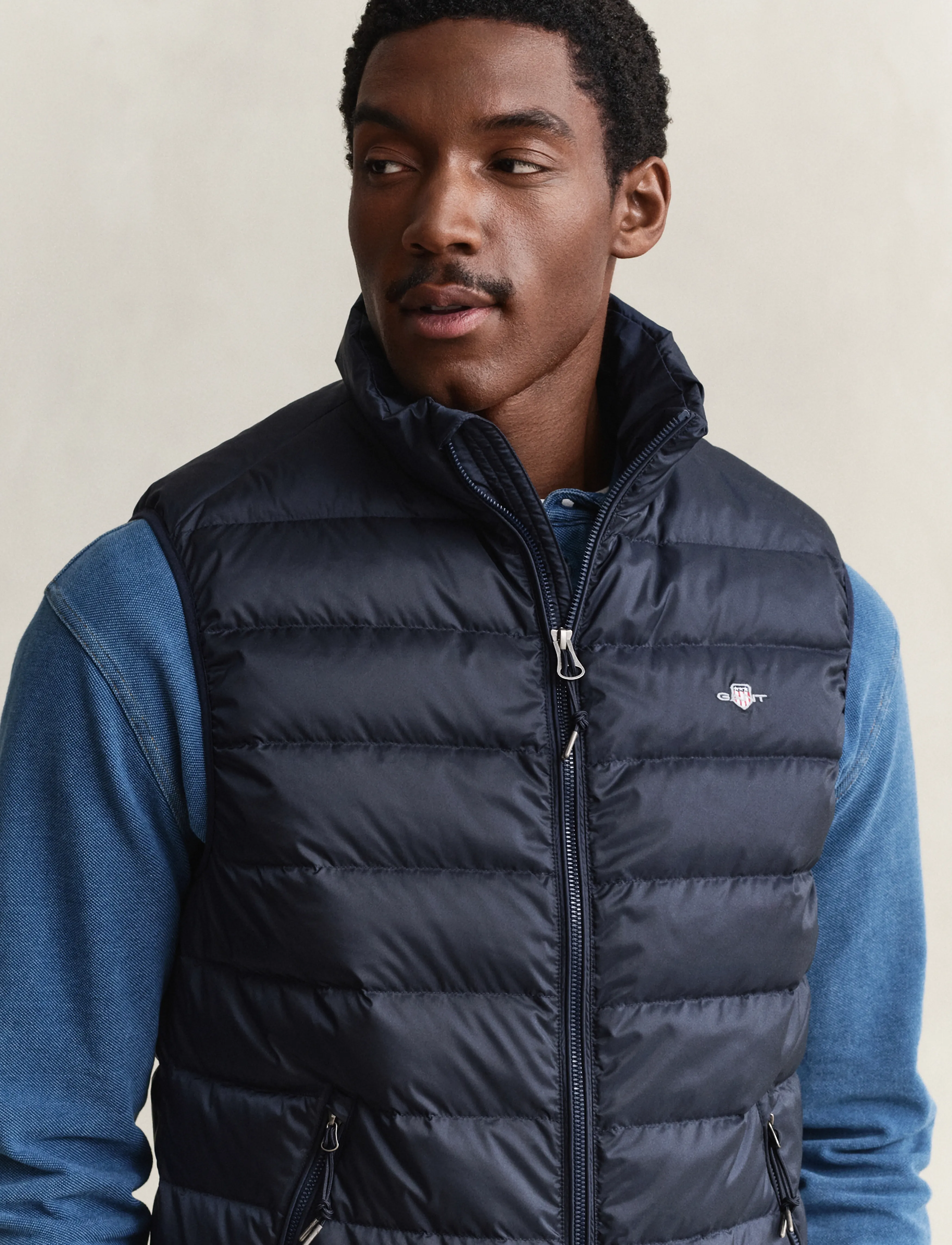 Gant - Light Down Vest - shoppa efter tillfälle - evening blue - 4