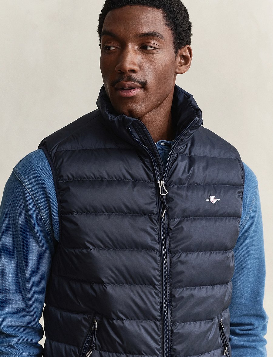 Gant - Light Down Vest - shoppa efter tillfälle - evening blue - 4