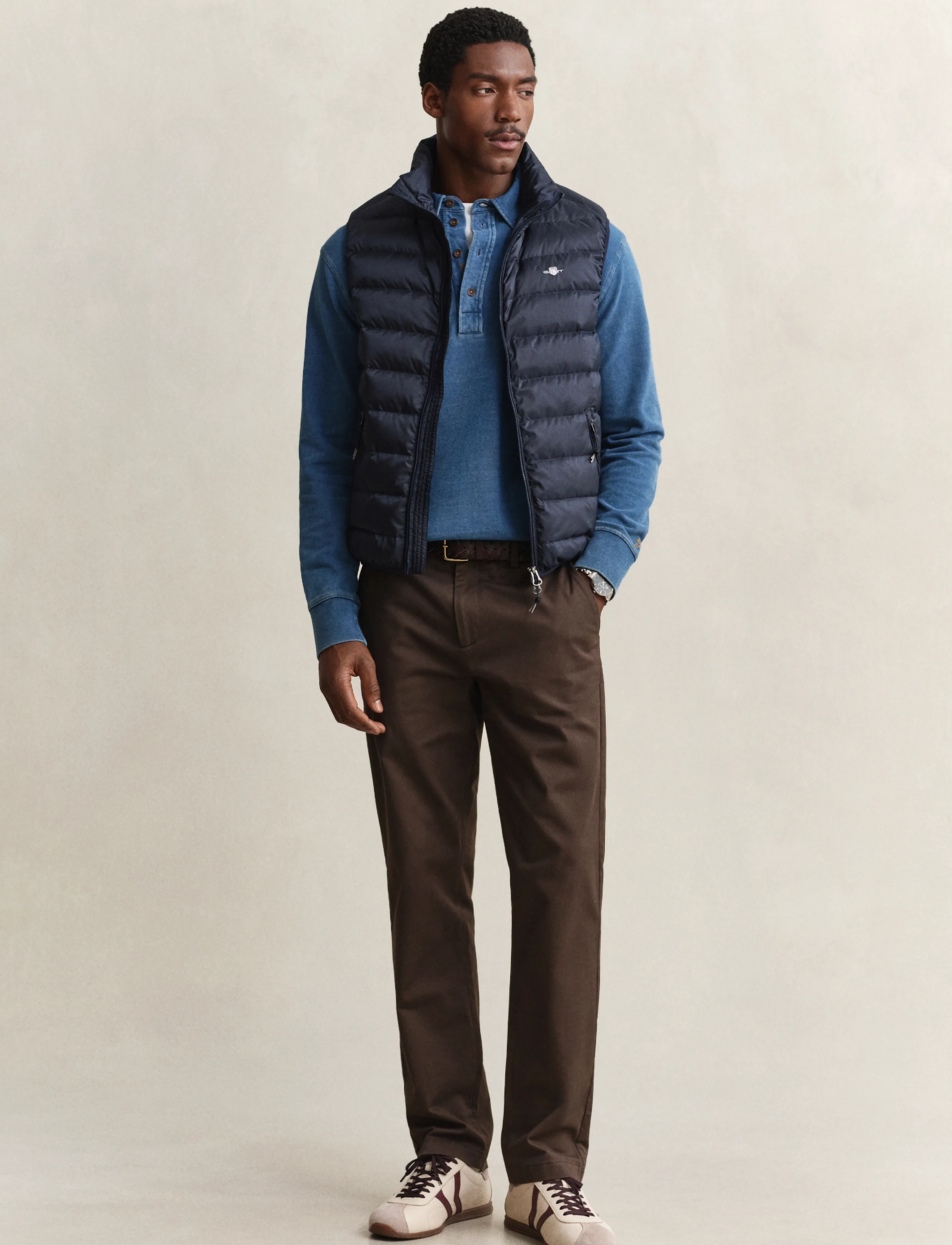 Gant - Light Down Vest - shoppa efter tillfälle - evening blue - 5