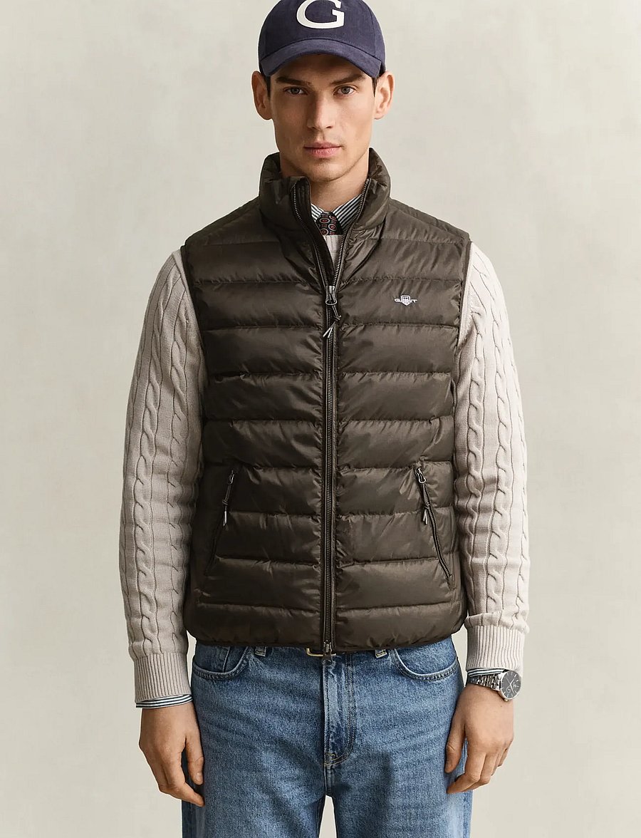 Gant - Light Down Vest - westen - shadow brown - 3