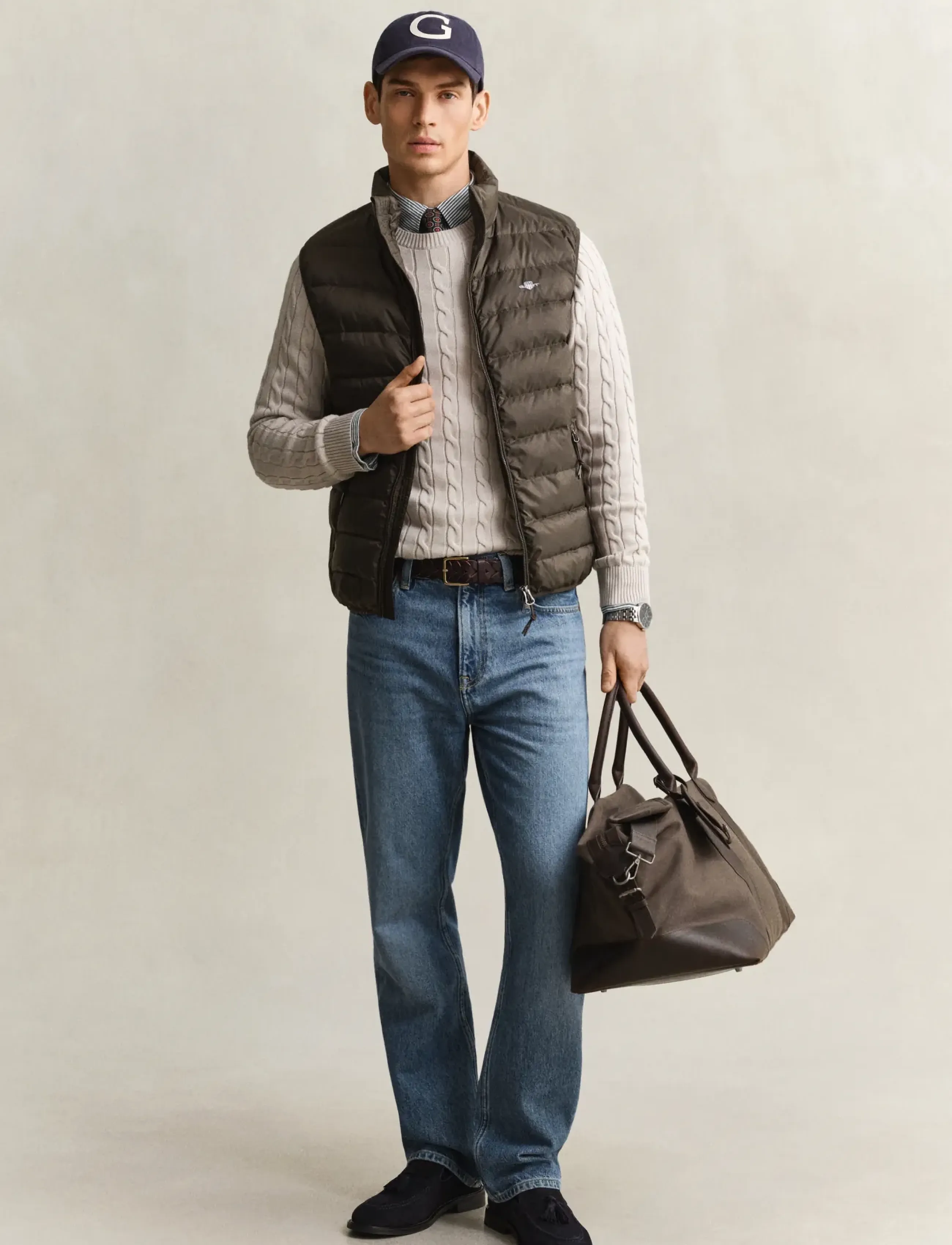 Gant - Light Down Vest - westen - shadow brown - 5