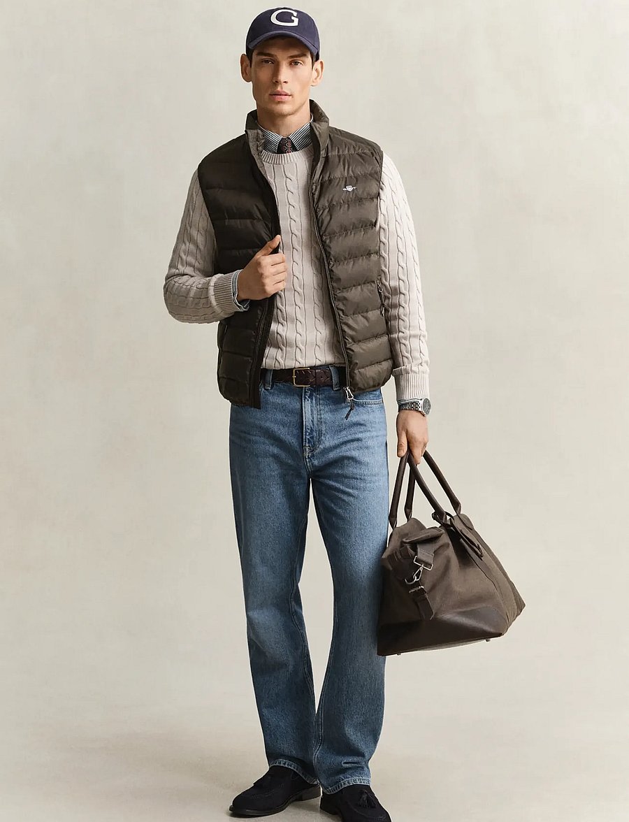 Gant - Light Down Vest - westen - shadow brown - 5